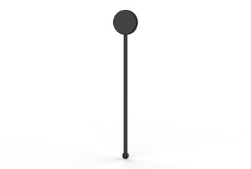 Promotional cocktail stirrer for branding. 3d render illustration.