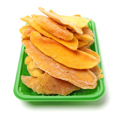 Mango. dry mango on the background