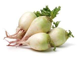 fresh radish isolated on white background