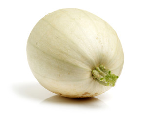 organic spaghetti squash Cucurbita pepo vegetable on white background