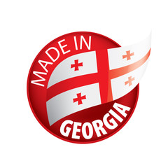Georgia flag, vector illustration on a white background