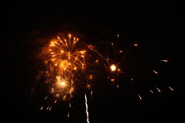 Fototapeta na wymiar Abstract colored firework background,Fireworks light up the sky