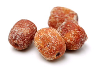 Dried Honey Dates isolated in white background