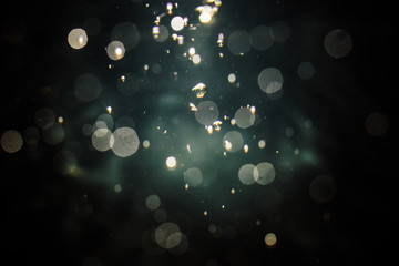 Abstract blur bokeh on black