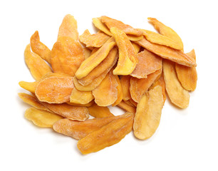 Mango. dry mango on the background