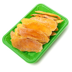 Mango. dry mango on the background