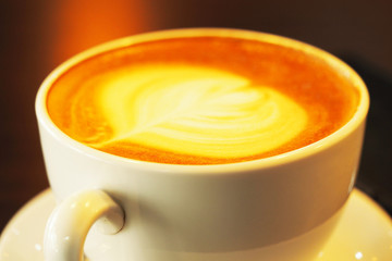 cup of coffee on table