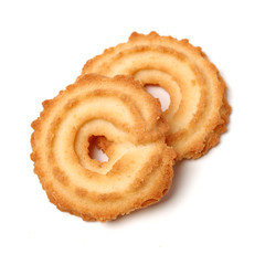 Cookies on white background