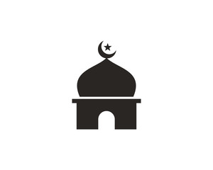 Mosque icon symbol vector