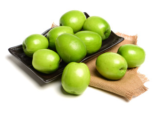 Fresh juicy jujube isolated on white background