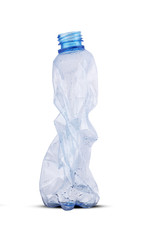 crushed plastic bottle