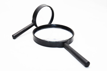 magnifying glass isolated on white