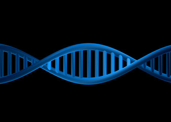 Human dna. 3d render.