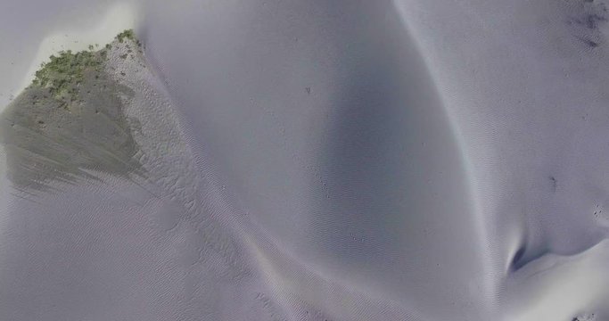 uplifting shot of sand dunes of Nubra valley.//Drone shot