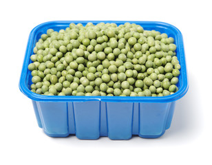 soya beans on white background 