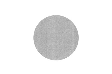 Round cardboard coaster mock up template on isolated white background, 3d illustration