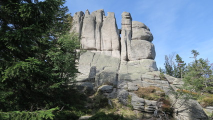 felsen im riesengebirge  in polen