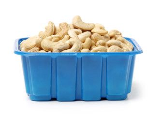 Cashew on a white background 