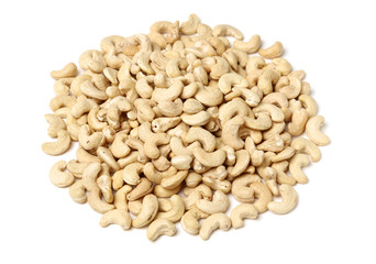 Cashew on a white background 