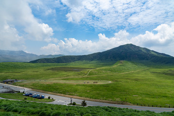 [熊本県]阿蘇・草千里ヶ浜の風景