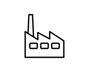 Factory line icon