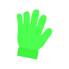 Obraz premium Green glove emoji vector