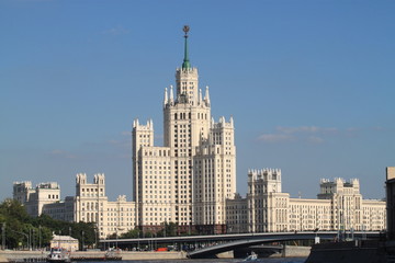 Fototapeta na wymiar Campus of Lomonosov Moscow State University
