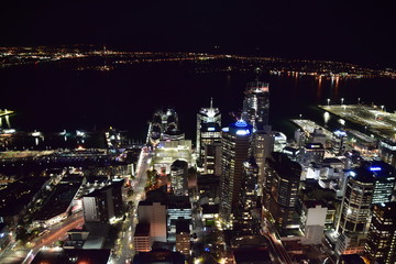 Fototapeta premium The night view of Auckland in New Zealand