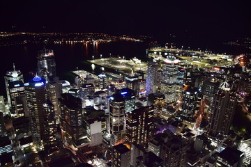Fototapeta na wymiar The night view of Auckland in New Zealand