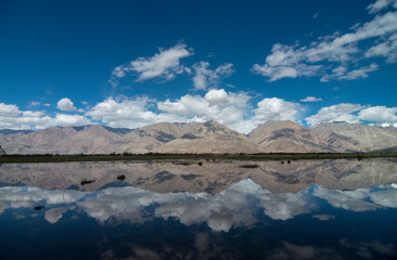 Mountain Reflection near Nubra Valley,Ladakh,India