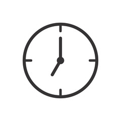 Clock Icon Vector Illustration