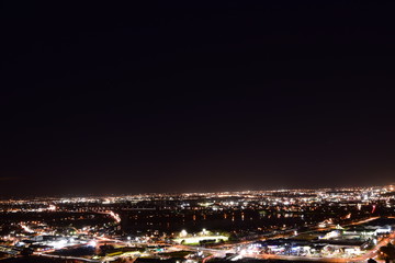 Naklejka premium The night view of Auckland in New Zealand