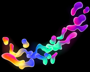 A rainbow neon color lava abstract background