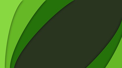 abstract smooth curve simple green color tone scheme background presentation template wallpaper business illustration