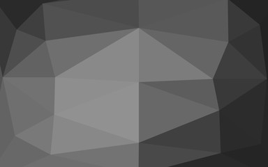 Fototapeta premium Dark Silver, Gray vector triangle mosaic texture. An elegant bright illustration with gradient. Triangular pattern for your business design.