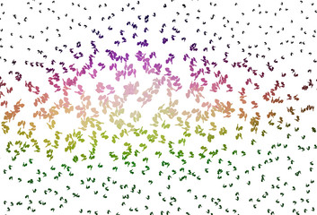 Light Pink, Green vector texture with random forms.