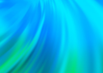 Light Blue, Green vector template with lava shapes. Glitter abstract illustration with wry lines. New composition for your brand book.