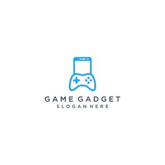design logo for gaming gadgets or mobile phones with game consoles