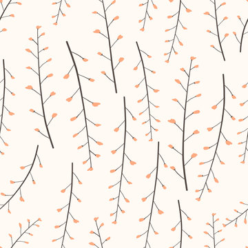 Flower seamless pattern background. Vector illustration. © OneyWhyStudio
