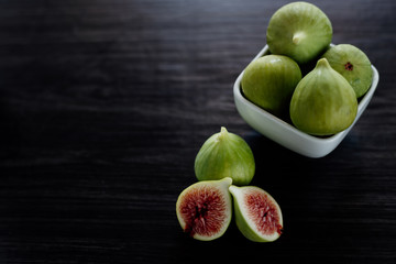 Figs in a white bowl