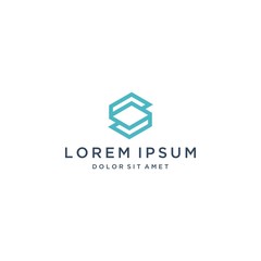 monogram logo design or initials letter S