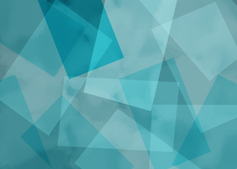 Obraz premium abstract background with triangles blue watercolour