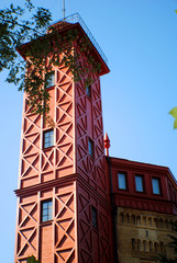 Original ship-shaped roof, water tower