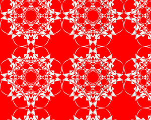 Colorful geometric decorative shape for textile 