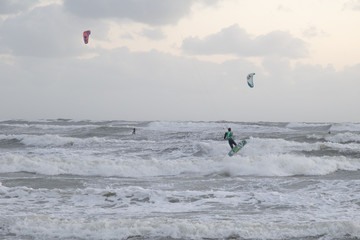 Water sport at Hvide Sande in Denmark