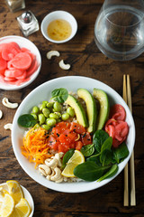 Salmon poke bowl