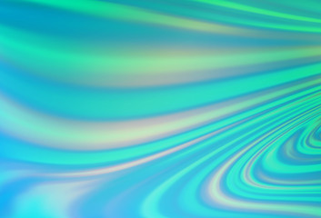 Obraz premium Light Blue, Green vector background with liquid shapes.