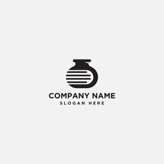 jug book logo design - vector
