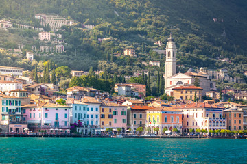 Malcesine, a small and beautiful village on Garda Lake coast. Veneto, Italy