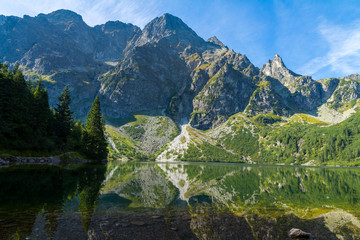 Morskie Oko, magic lake in the Tatra mountains © sebhu
